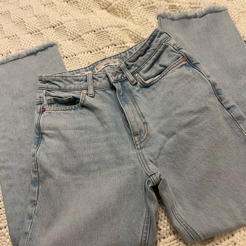 MANGO Light Blue Denim Jeans